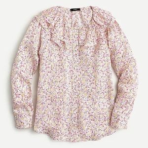 J.Crew Ruffle Top in Field Day Print